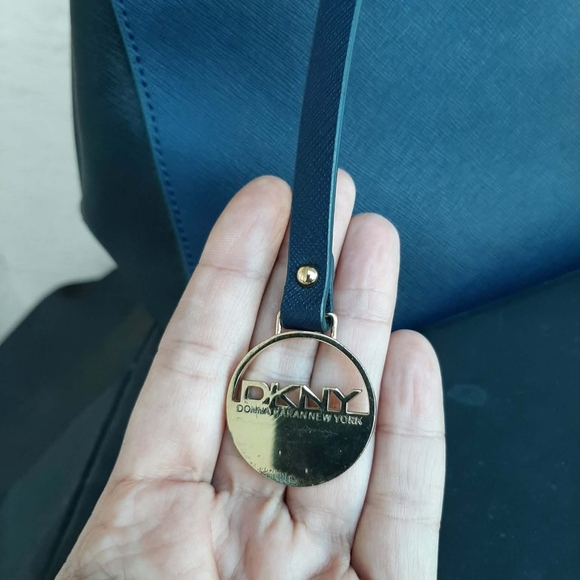 DKNY Y2K Midnight Blue & Black Saffiano Leather 3 Pc Set F/ 1998 - Picture 3 of 10